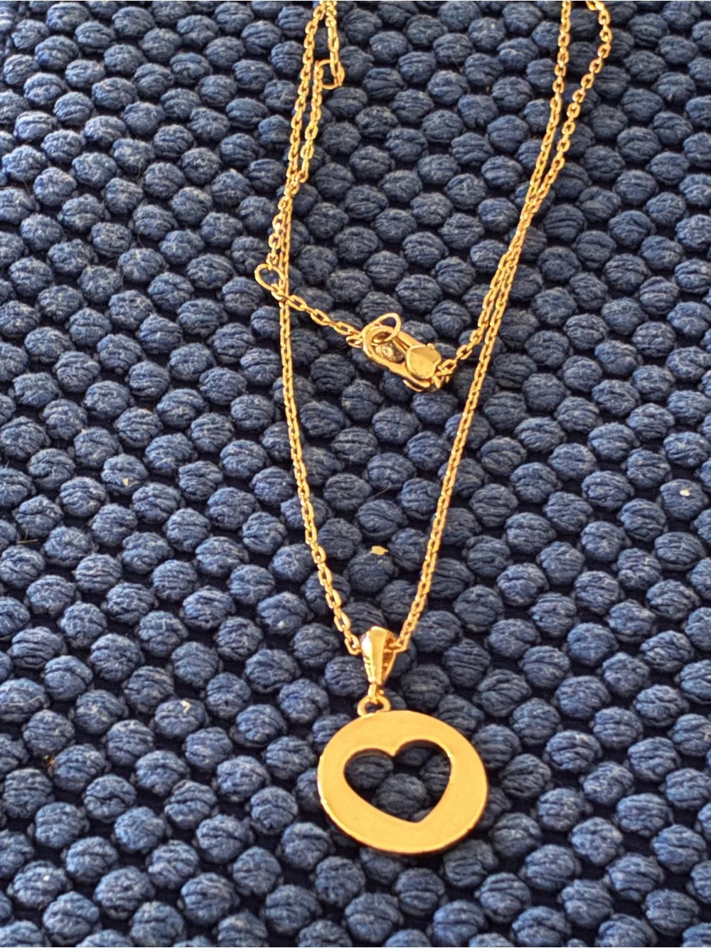 Kate Spade Gold Heart Cutout Pendant Necklace